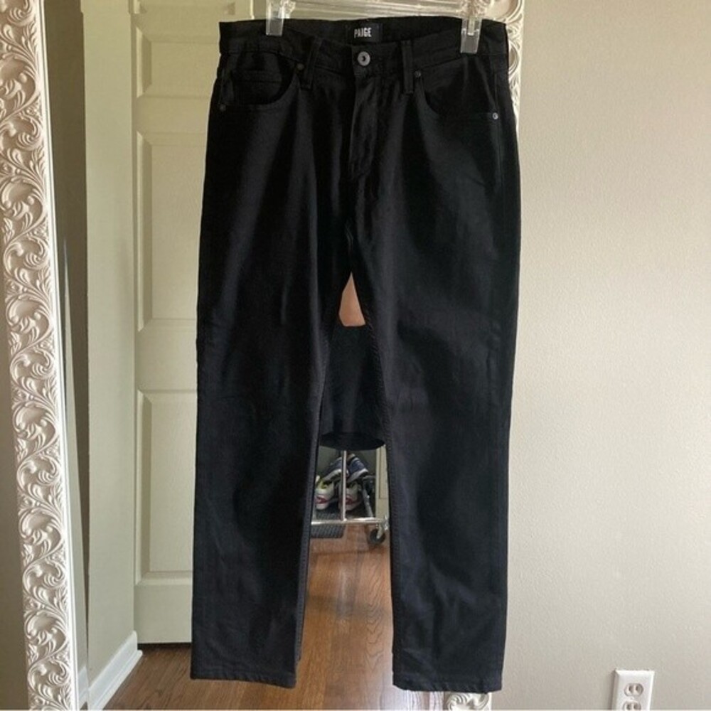 Paige Men’s Federal Slim Straight Leg black Jeans size 29.